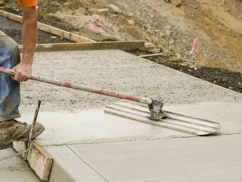 concrete construction work