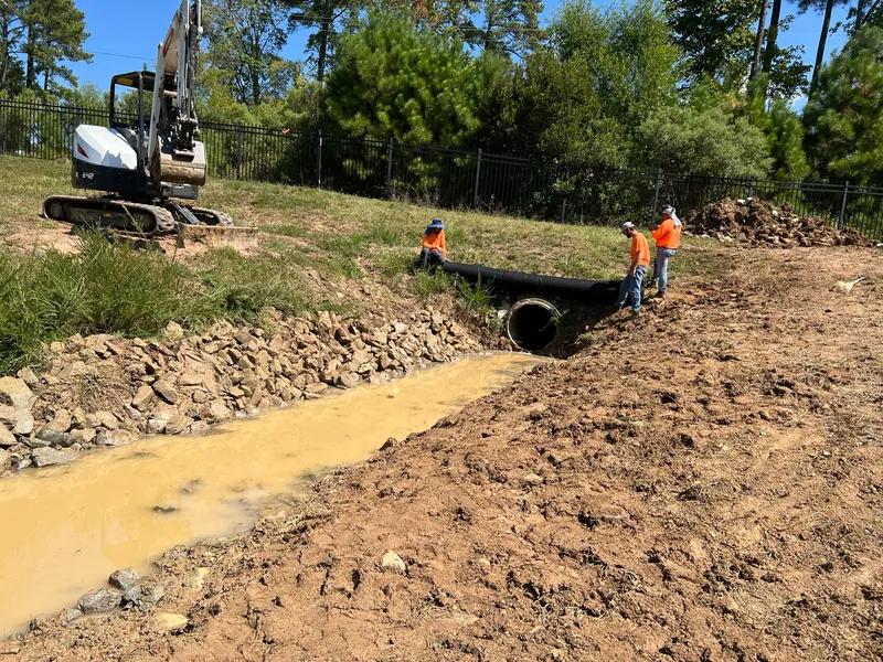 commercial drainage project