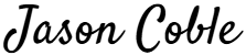 Jason Coble Signature